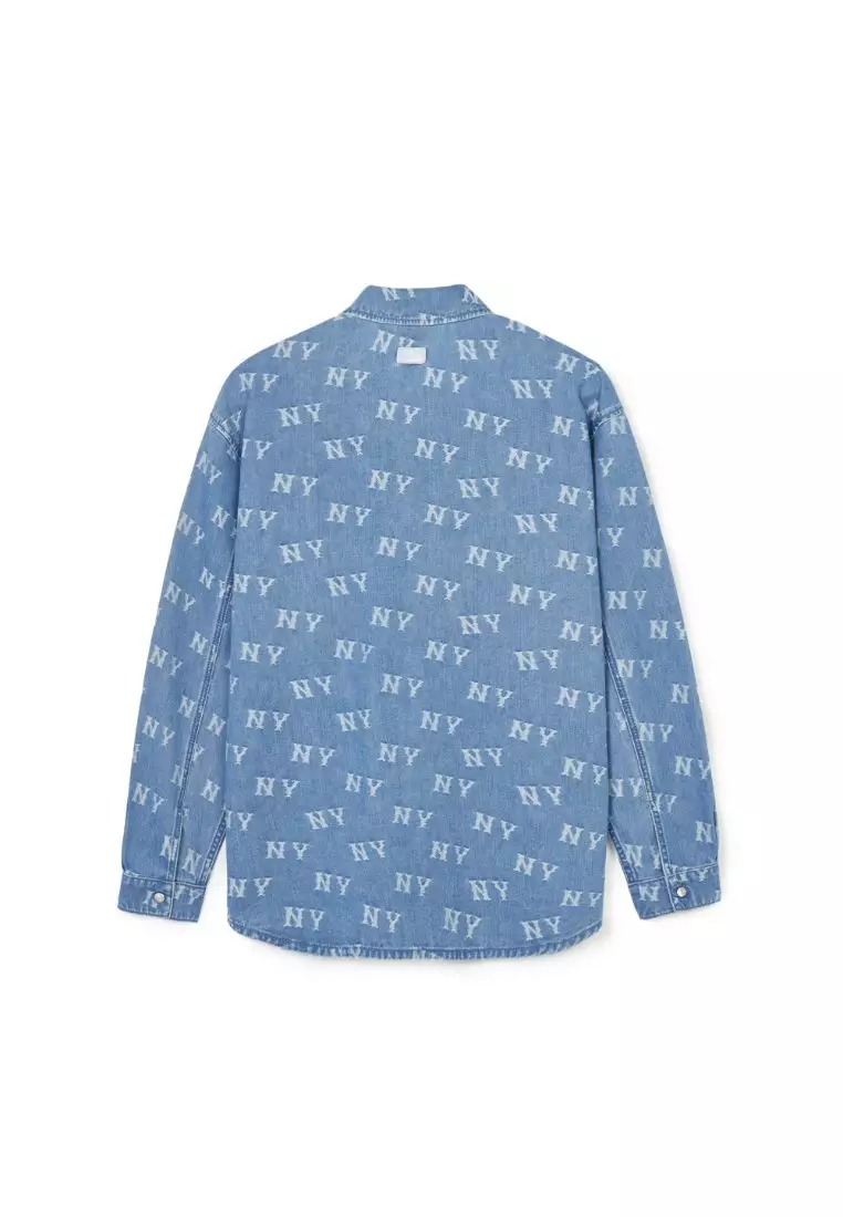 CLASSIC MONOGRAM JACQUARD DENIM SHIRTS NEW YORK YANKEES