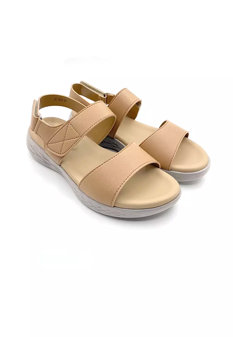 Double strap on sale leather sandals