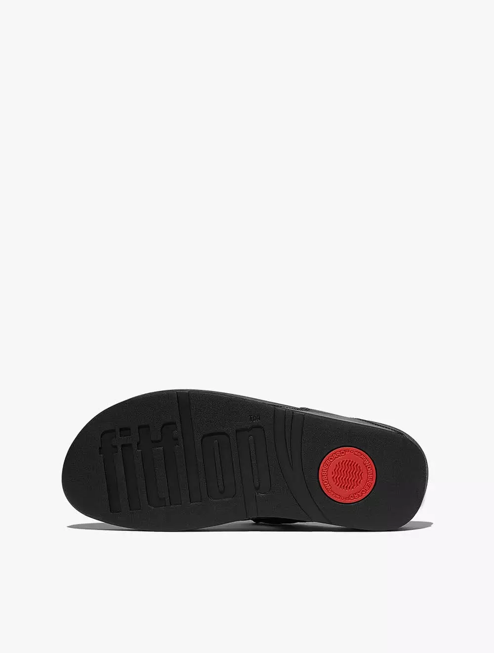 Fitflop Lulu Square-Chain Leather Toe-Post Sandals - Black