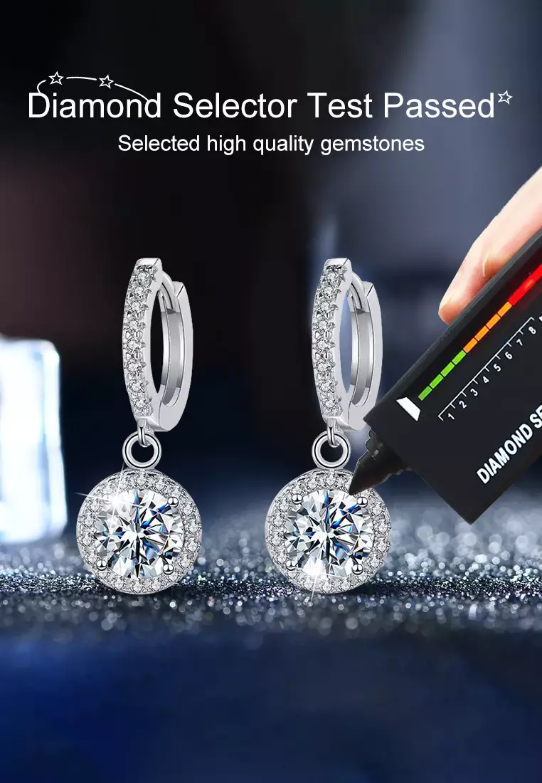 Anting Anting Wanita Berlian Sertifikat GRA Fashion Korea Tusuk Giwang