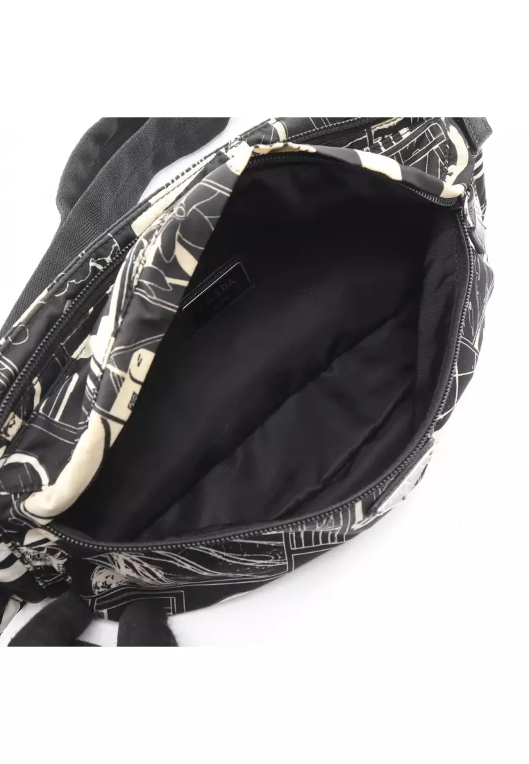 Buy Prada Pre-Loved Prada TESSUTO COMICS body bag waist bag Nylon