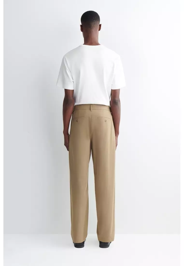 COTTON REGULAR-FIT STRAIGHT-LEG CHINOS