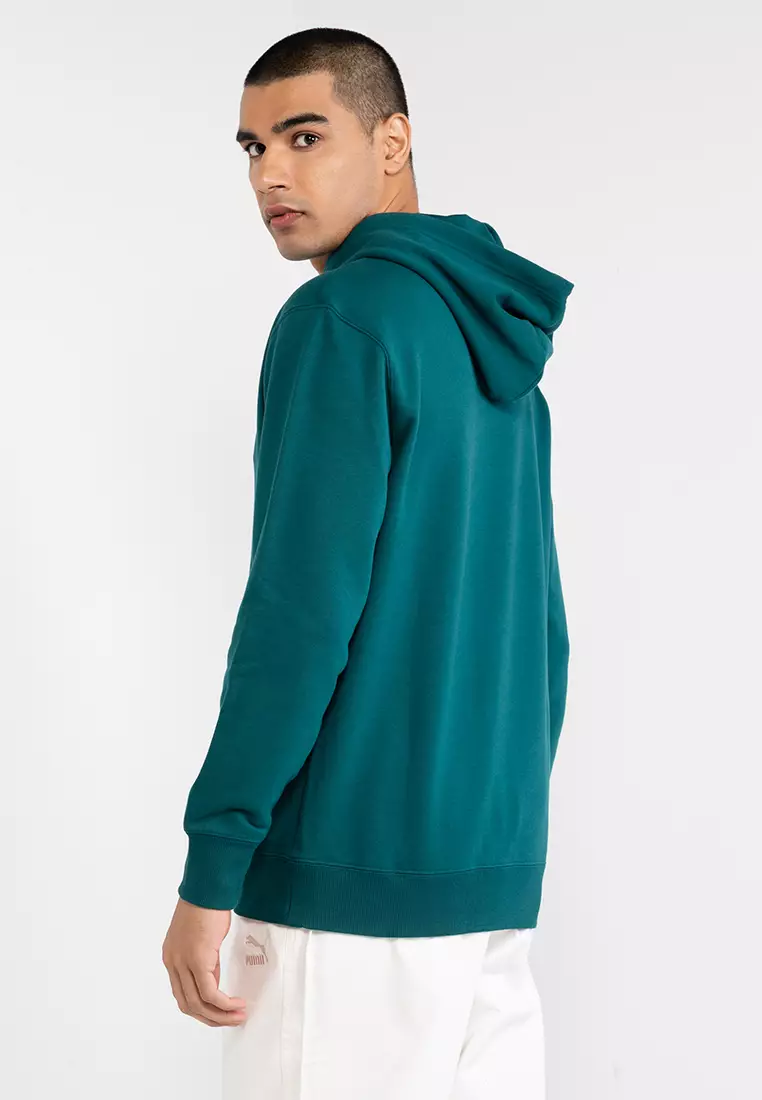 Mens green puma hoodie outlet