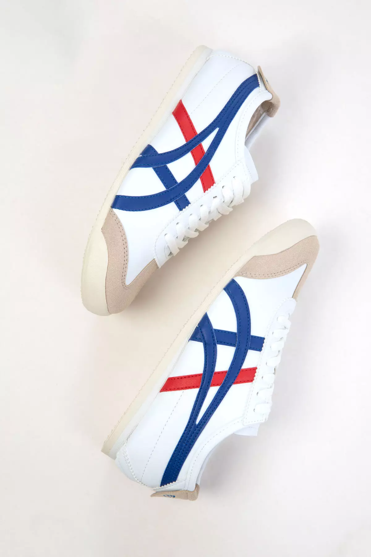 White-Navy Blue-Red Unisex Sneaker 20893