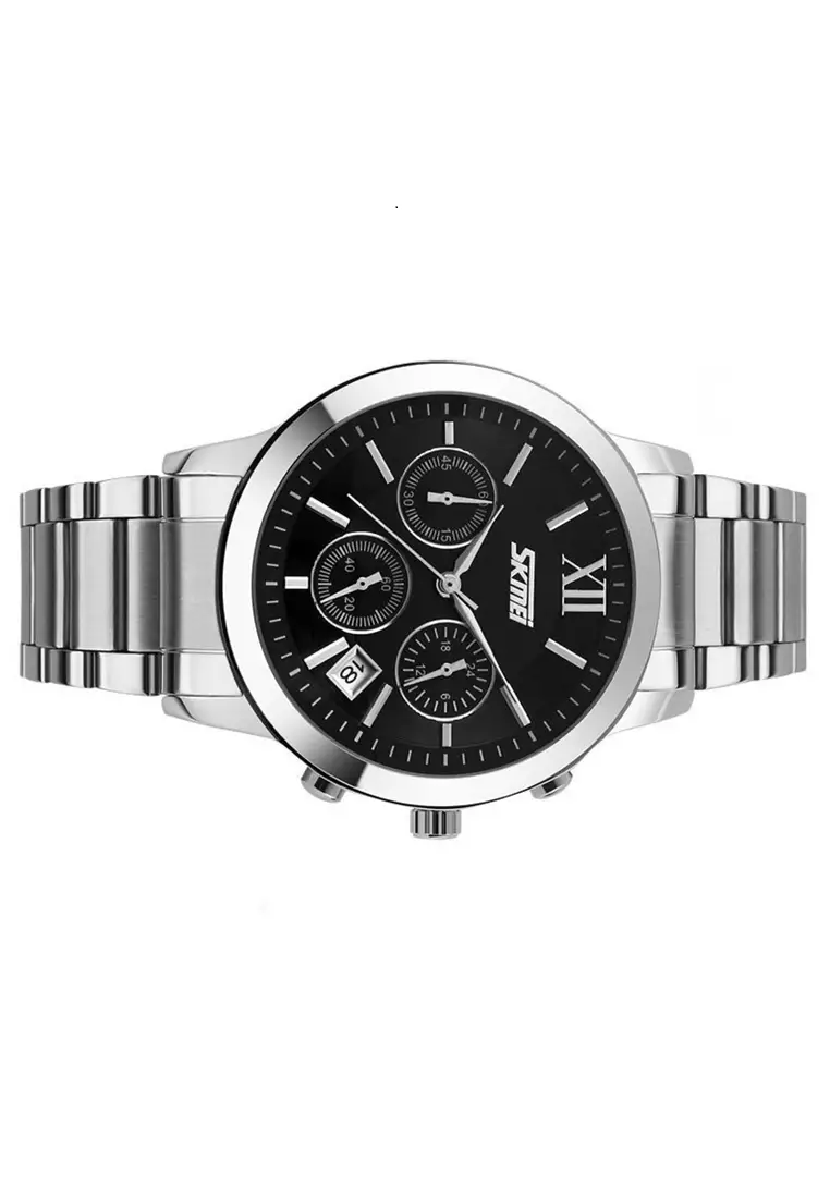 Jam Tangan Casual Analog Pria Waterproof 30m Strap Tali Material Stainless KO84 ORIGINAL