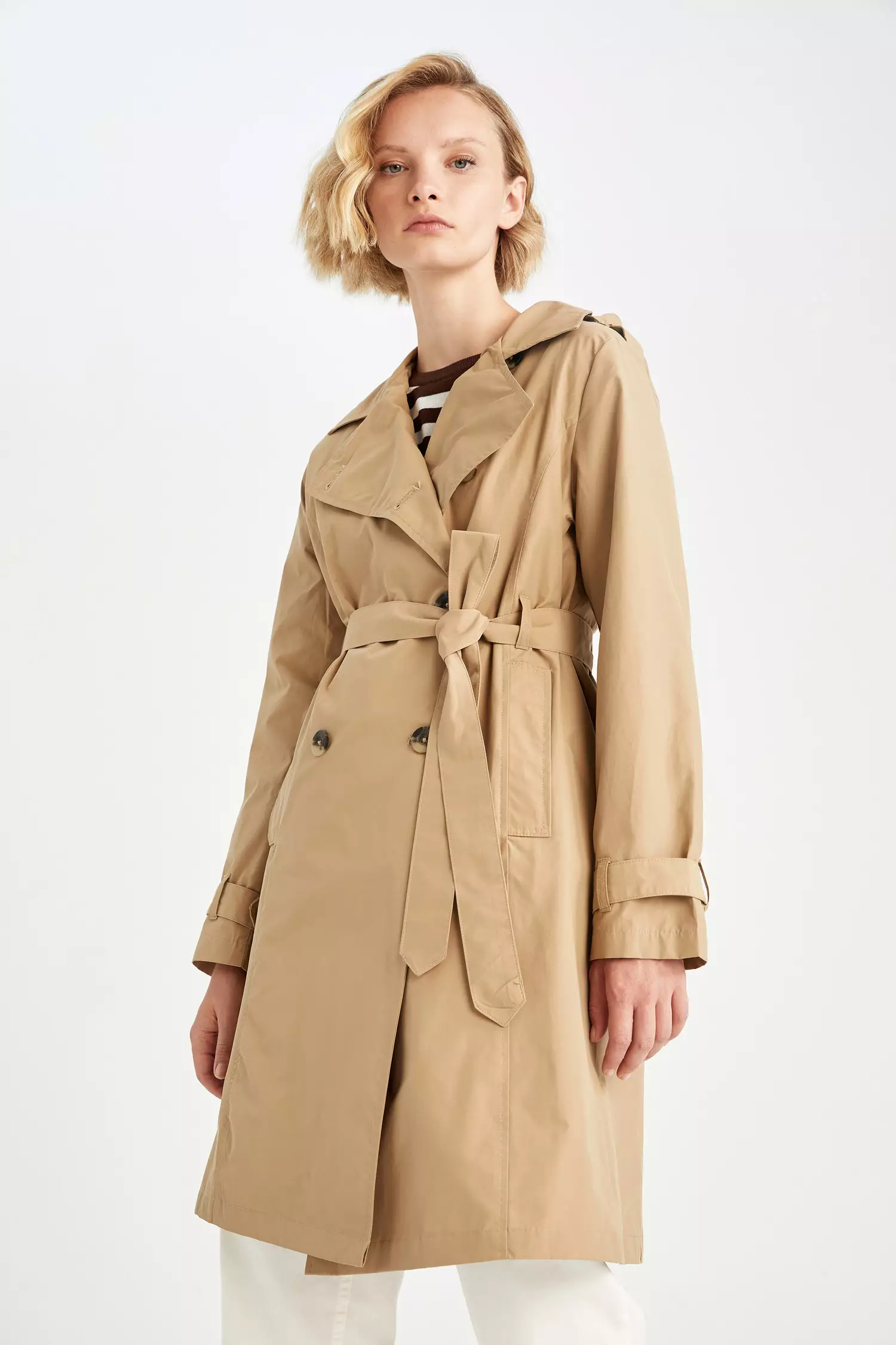 Superdry belle sales trench coat sand