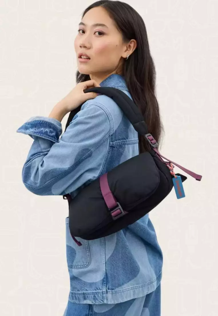 Coachtopia Loop Puffy Wavy Dinky Bag Black