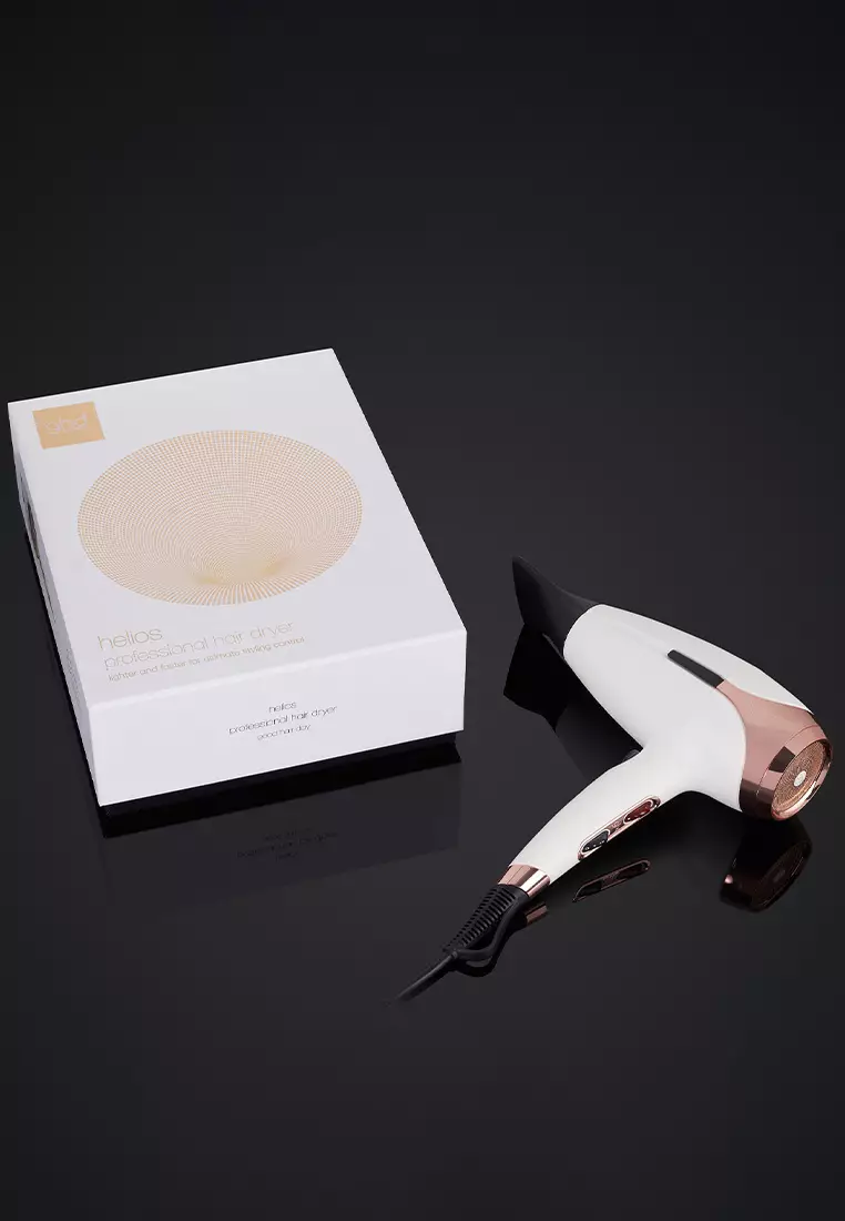 Helios Professional Hair Dryer in White - With aeroprecis™ technology for ultimate styling control and 30% more shine*