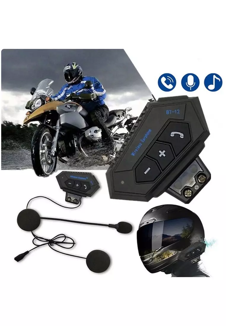 Bluetooth attachment for top motorcycle helmet
