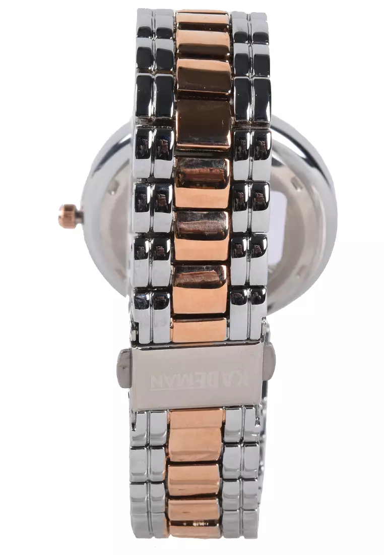 Kademan - Jam Tangan Wanita - Silver Rosegold - Stainless Steel Bracelet - 859L-C