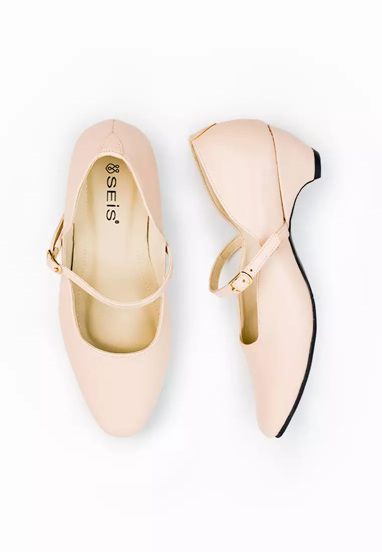 SEIS Audrey Sepatu Pantopel Wanita | Sepatu Heels Wanita Hak 3 cm