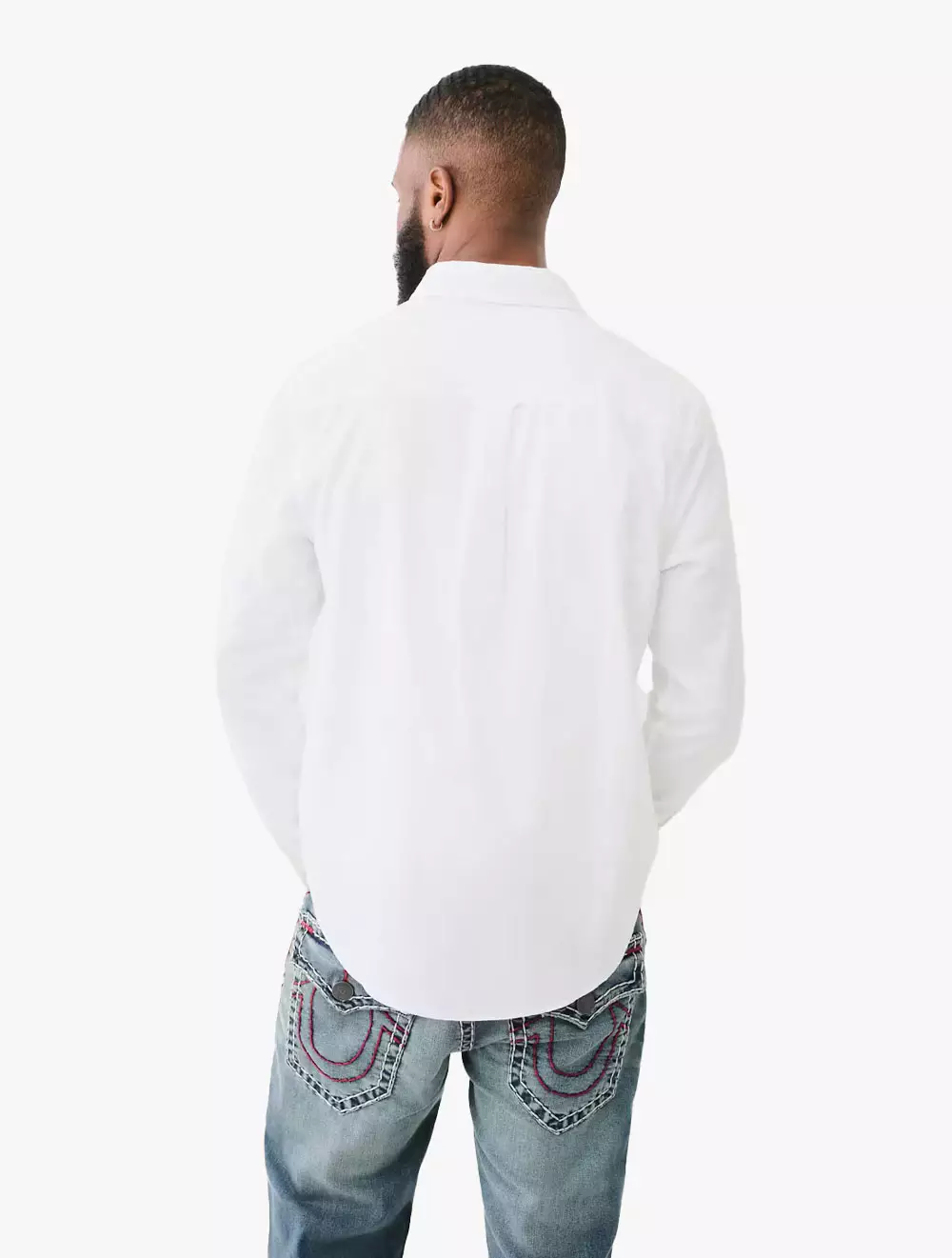 True Religion - Men Shirts - LS CORE SHRT W BUDDHA - White