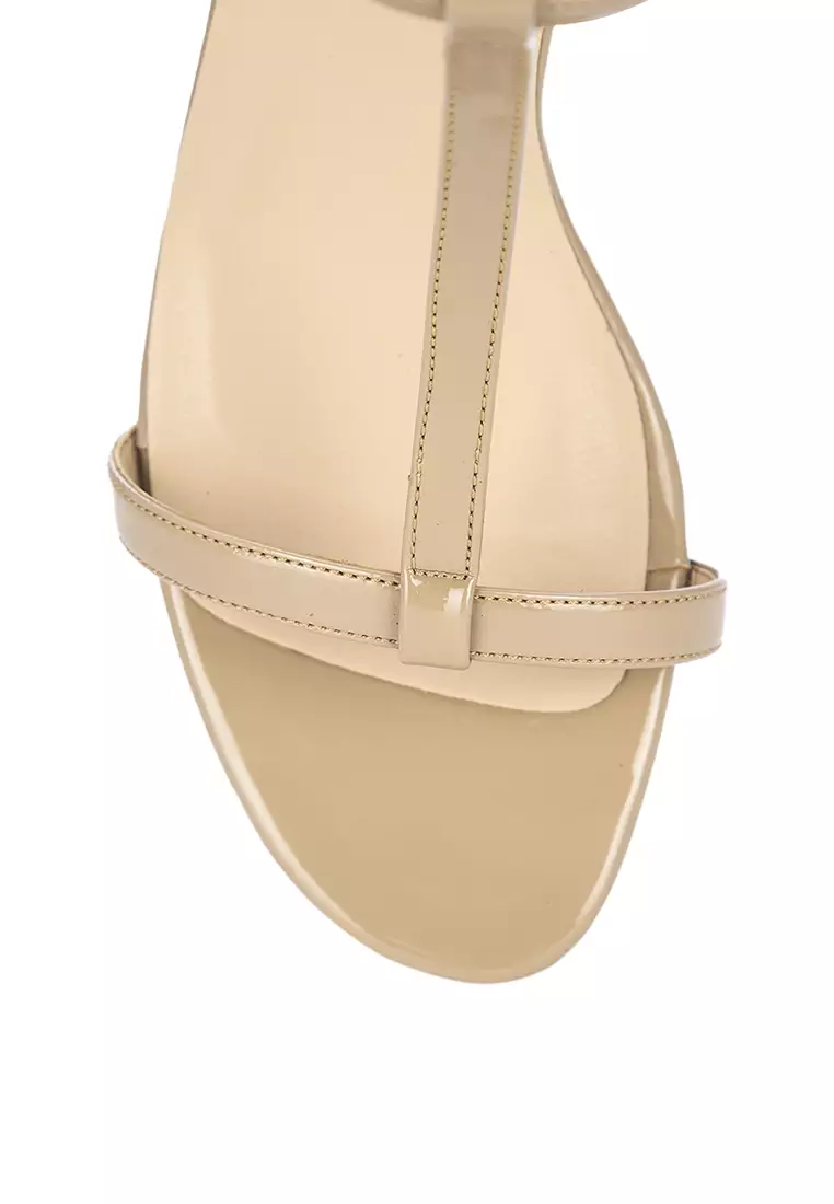 Patent T-strap Heels