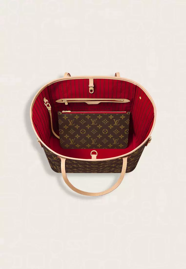 Neverfull MM Monogram Cerise Red