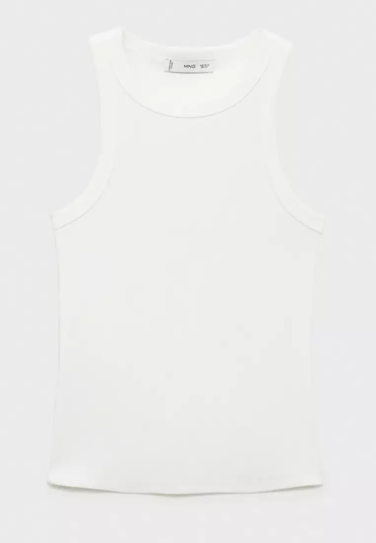 Ribbed Cotton-Blend Top