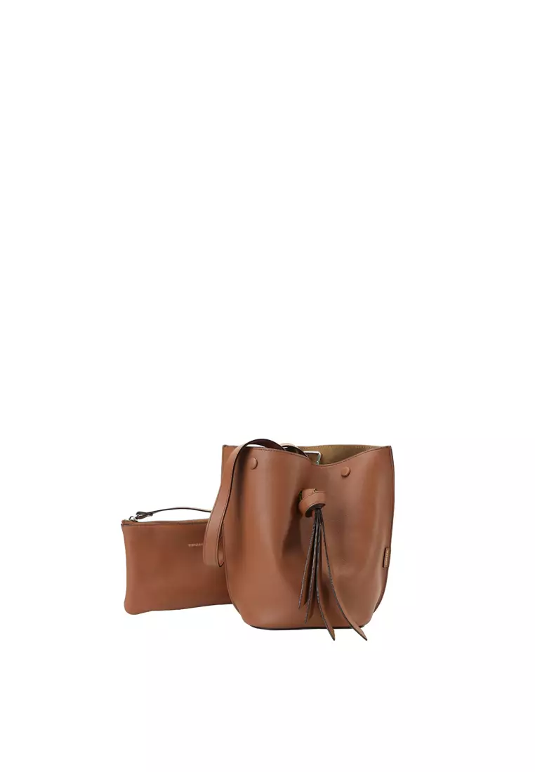 ORUKAMI Knot Bucket Bag Small - Caramel