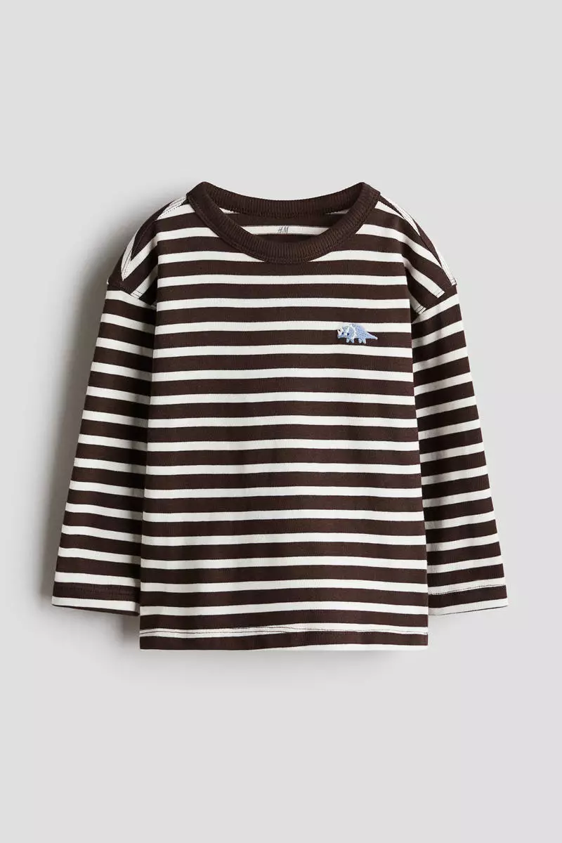 Long-sleeved cotton T-shirt