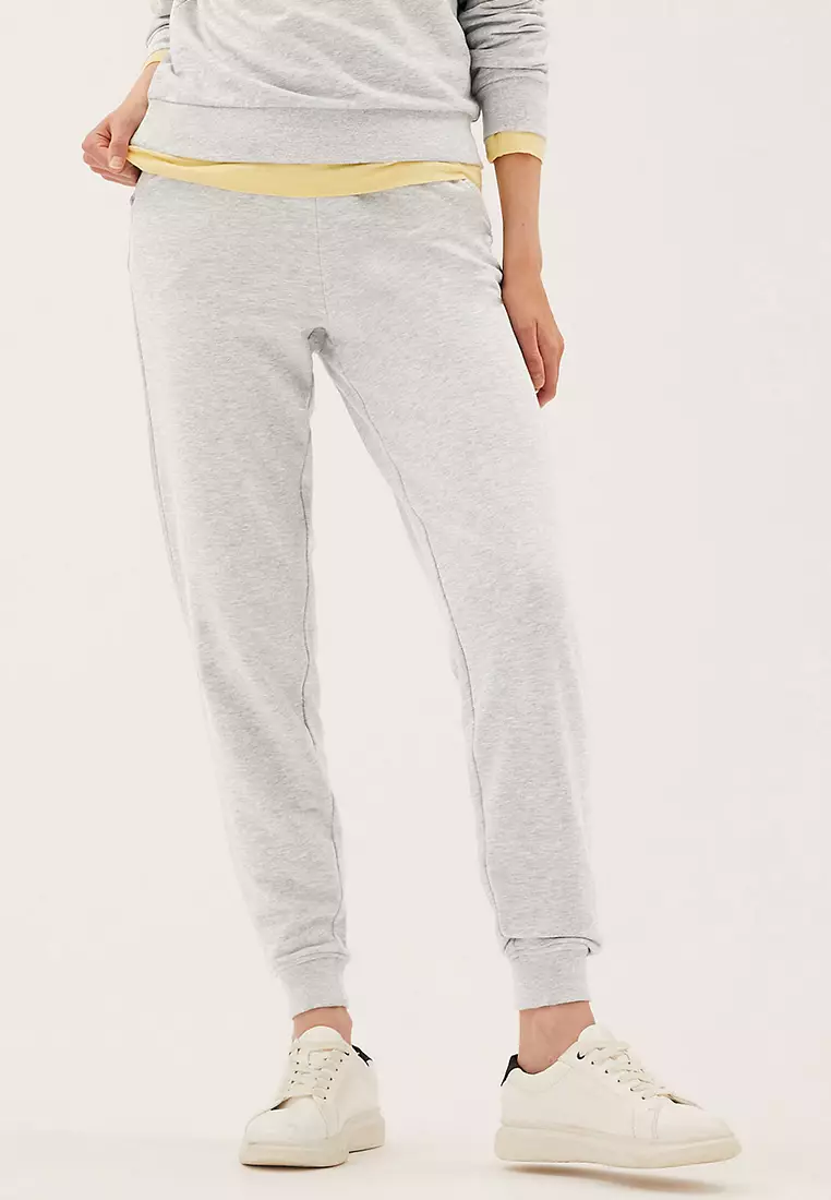 Jual Marks & Spencer The Cotton Rich Cuffed Joggers Original 2024
