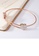 Glamorousky white Simple and Classic Plated Rose Gold Heart-shaped 316L Steel Bangle with Cubic Zirconia EDB98AC3540673GS_3