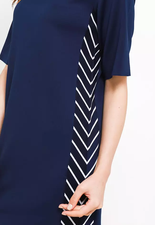 Unfinished Dresses Detail Stripe