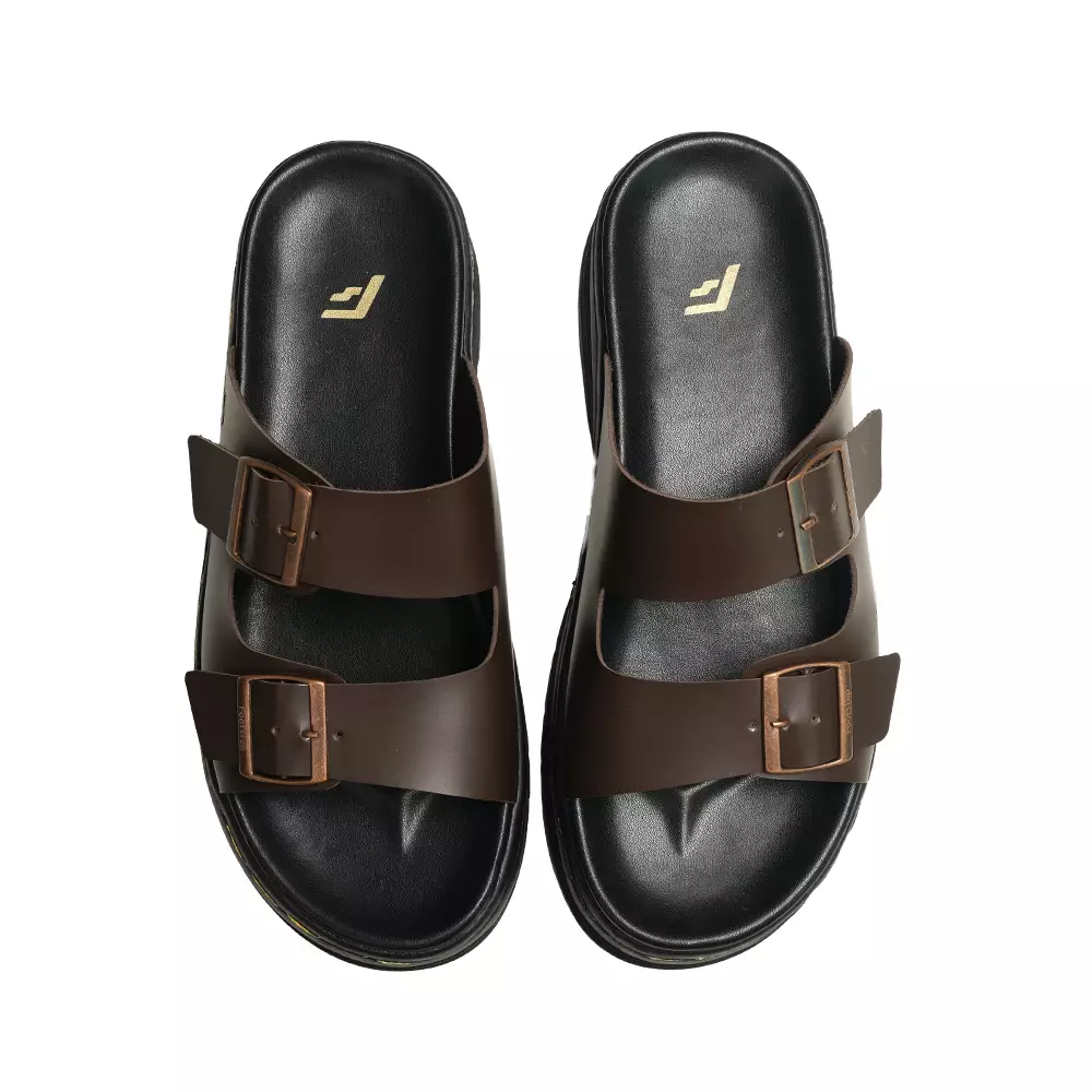 Footstep Footwear Sandal Pria Camden Darkbrown Original Sandal