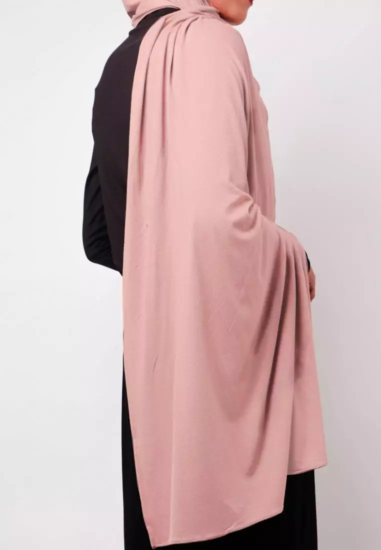 DH045 Hijab Pashmina Milan Coklat Susu