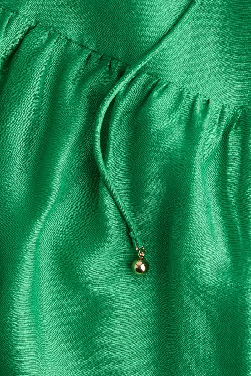 Oversized tie-belt dress