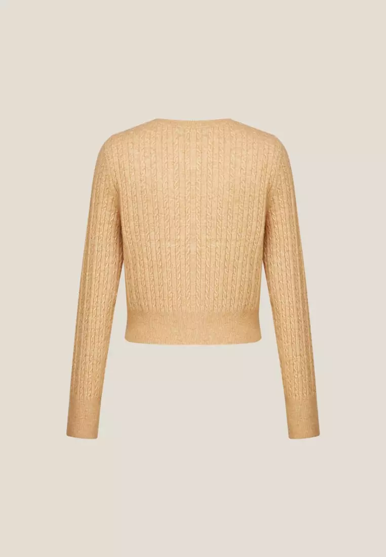 G2000 Cable Cropped Cardigan