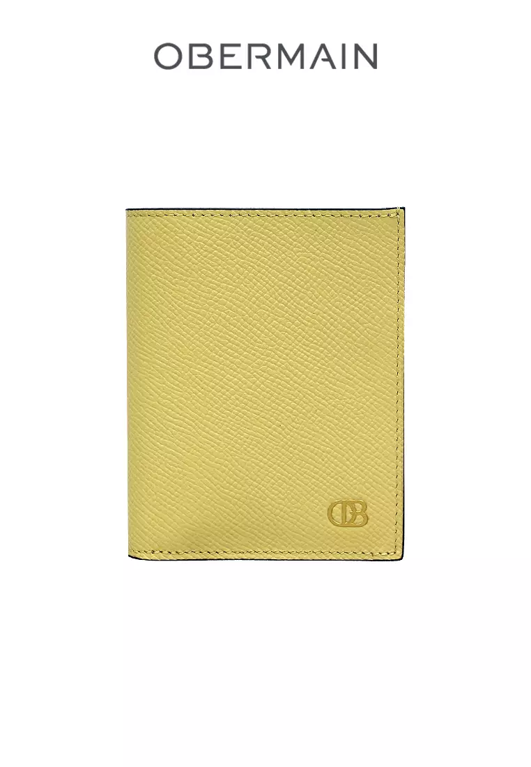 Ladies RFID Tall Wallet Genuine Leather Blue