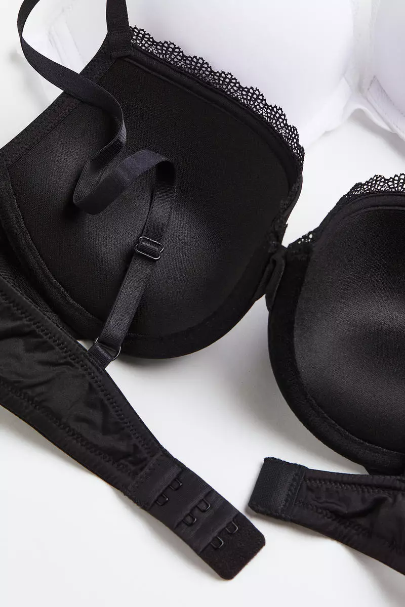 Buy H&M 2-pack microfibre push-up bras 2024 Online