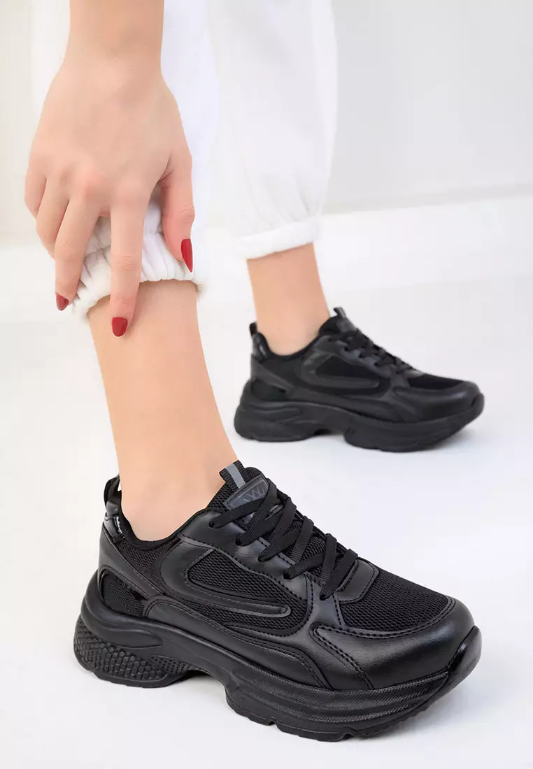 Paneled Sneakers