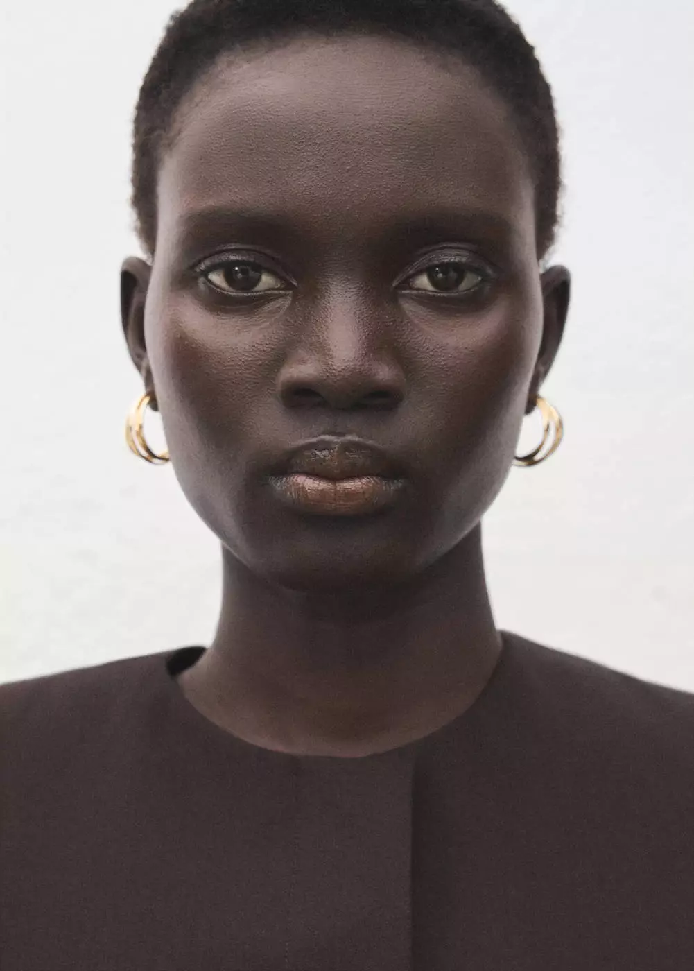 Atasan crop campuran wol