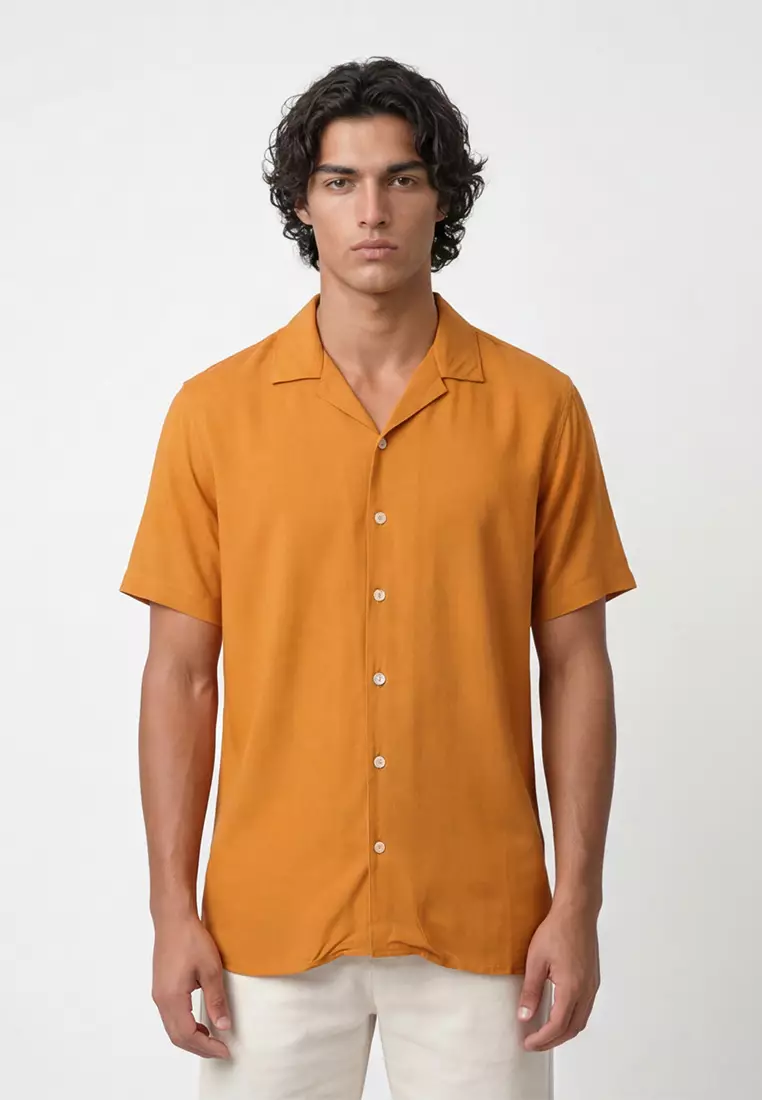 Cuban Copper Brown Casual Shirt