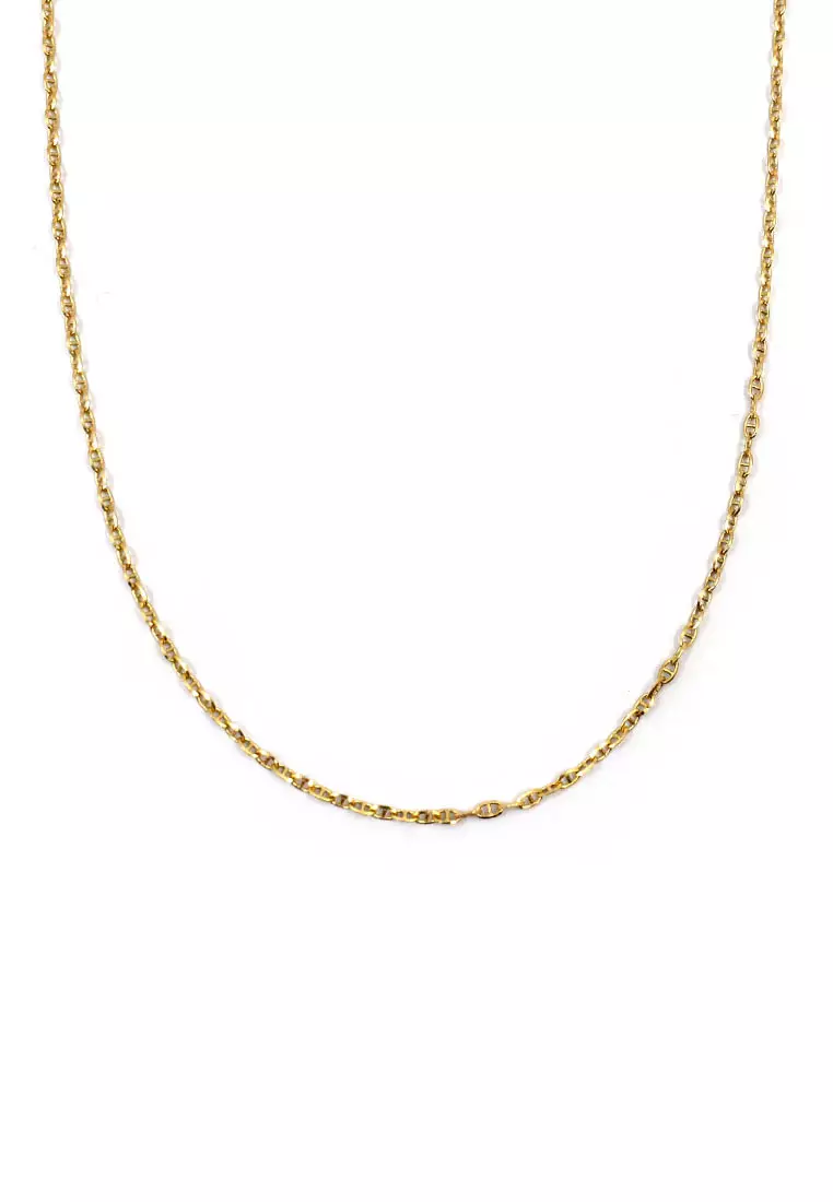 18K Italian Made Yellow Gold Necklace