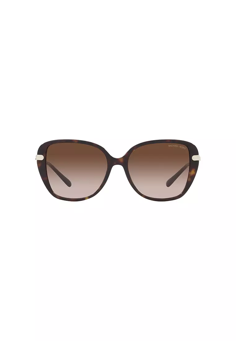 Women's Square Frame Brown Acetate Sunglasses - MK2185BF