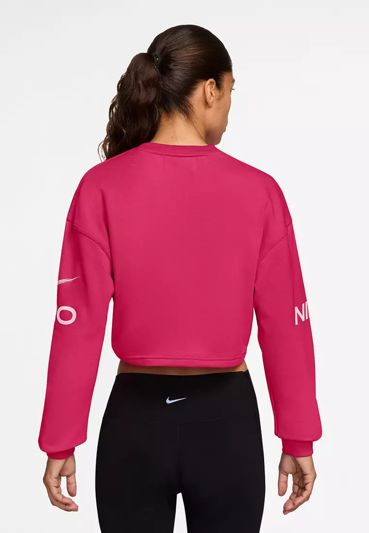 Nike Pro Women's Dri-FIT Loose Crew-Neck French Terry Sweatshirt