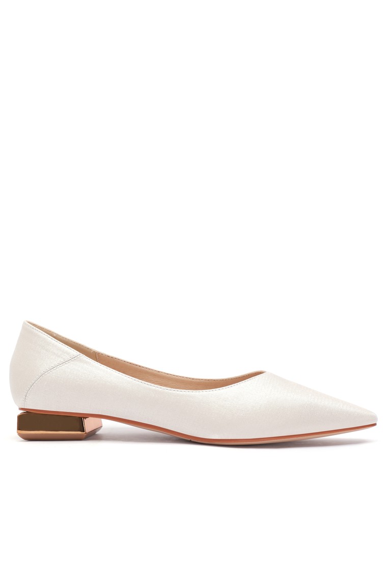Satin Fabric Square Toe Pumps 2220-8