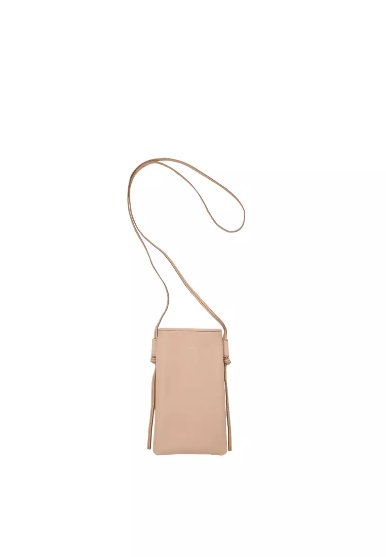 斜背手機小袋 - 蜜桃色