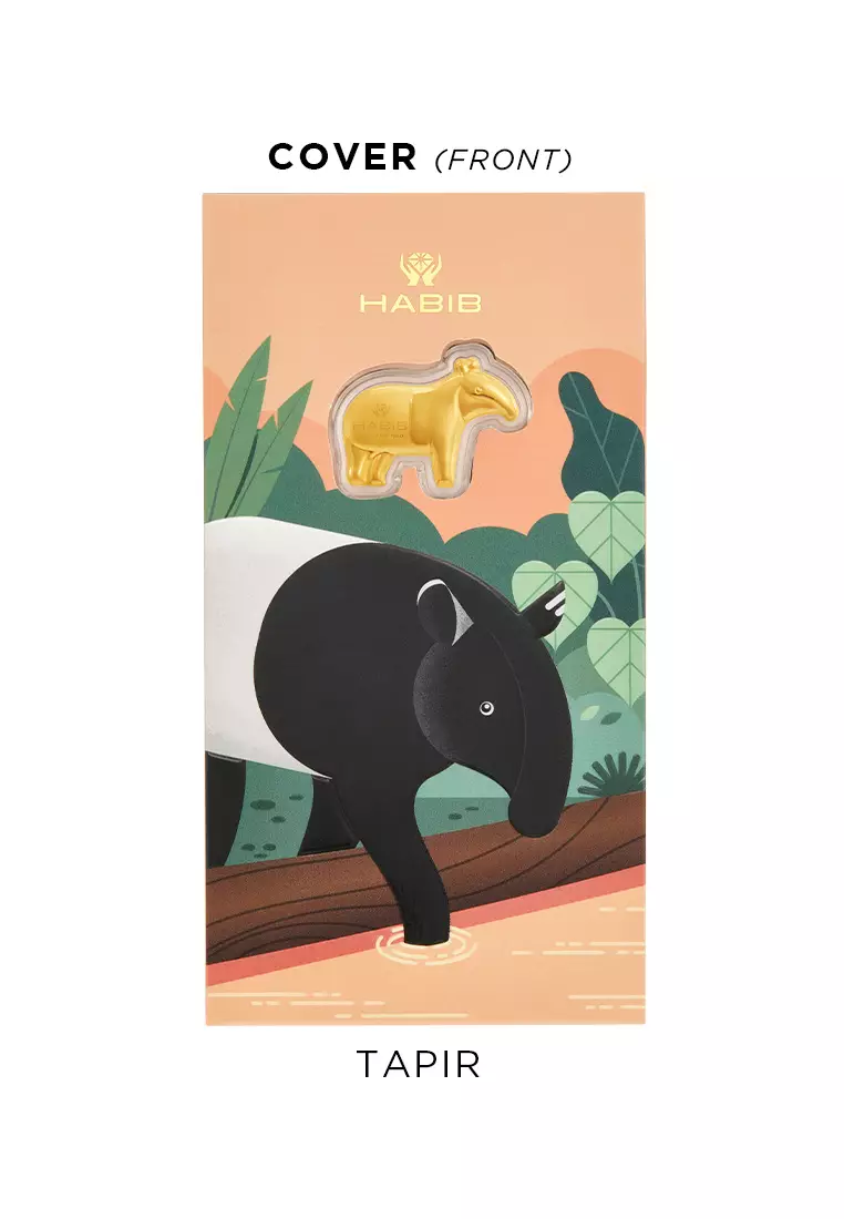 HABIB x Zoo Negara Collection 2025 (Tapir) | 999.9 Gold Wafer (0.20g)
