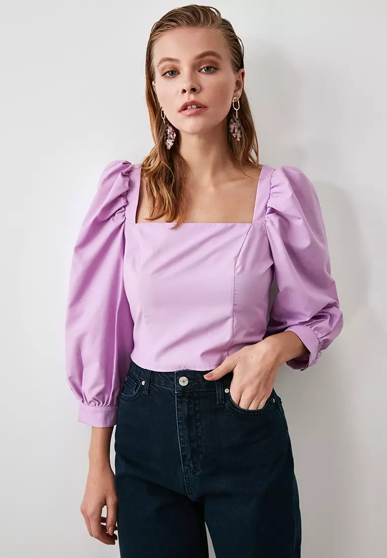 Balloon Sleeves Blouse