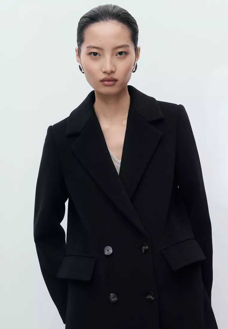 Double-Breasted Wool Coat