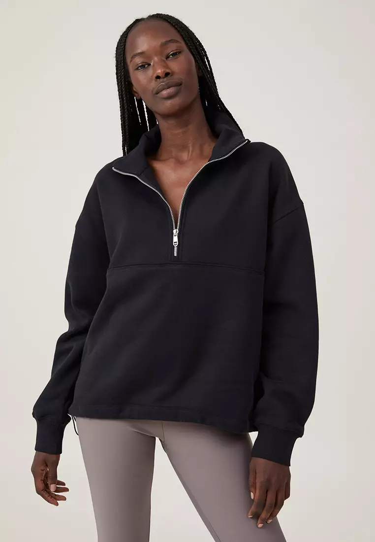 Black half zip jumper new arrivals