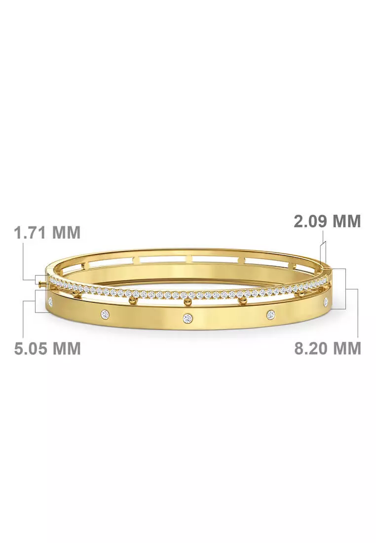 Gold bangle diamond store