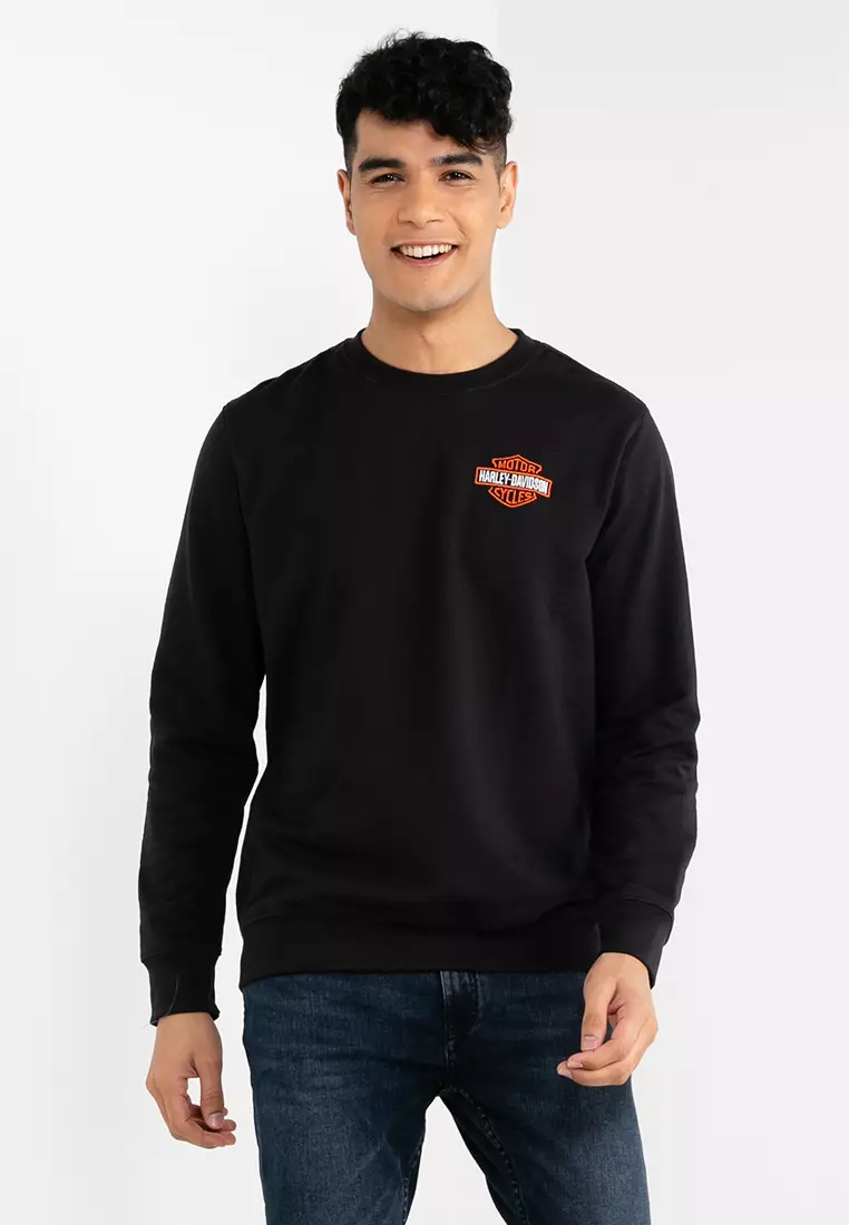 Harley davidson crew best sale sweatshirt