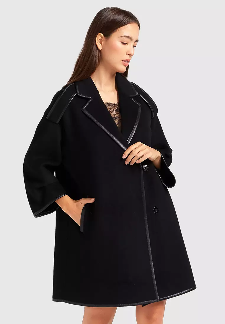 Trimmed coat deals