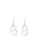 ZITIQUE silver Women's Fashionable Multi-layered Hollowed Water Droplets Earrings - Silver 78E79ACC2F6256GS_1