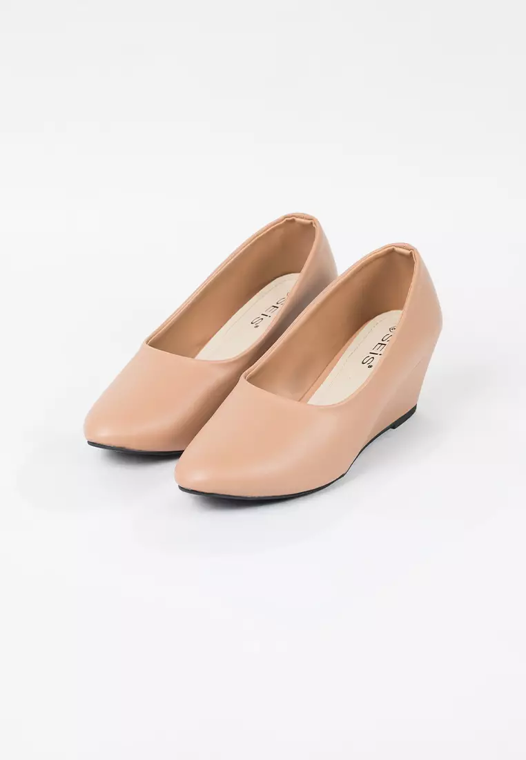 Seis Vancy Sepatu Wedges Wanita 5 cm-MOCCA