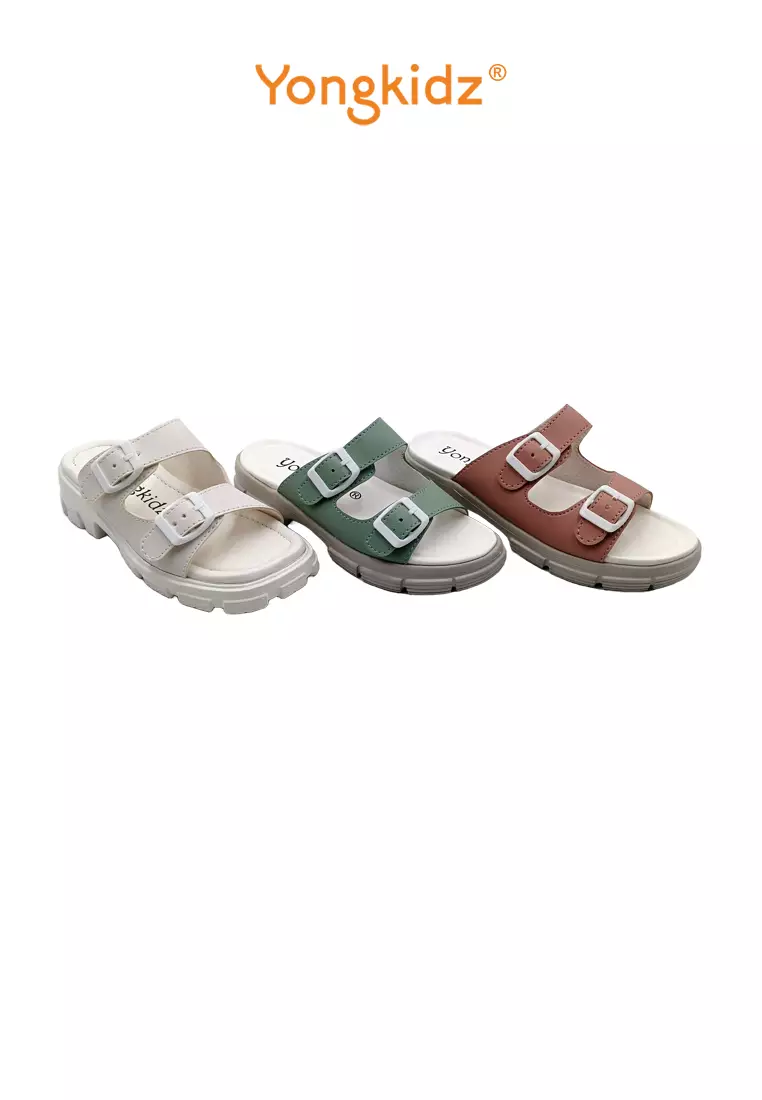 [ ORIGINAL ] YONGKIDZ FLAT SANDAL TK14302OG-22 PUTIH