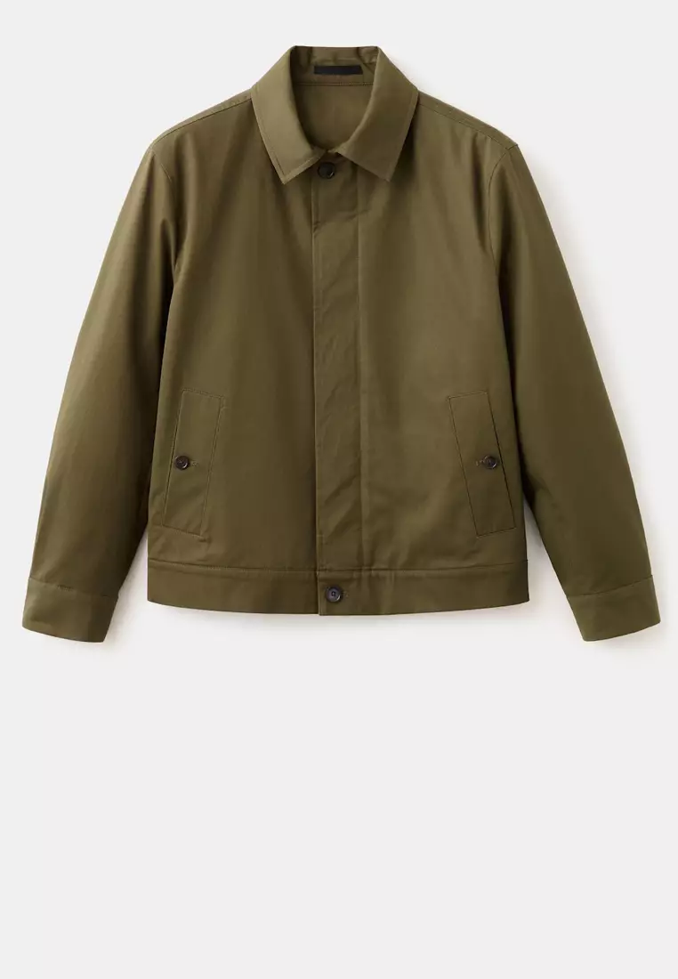 Water-Repellent Jacket With Hidden Zip