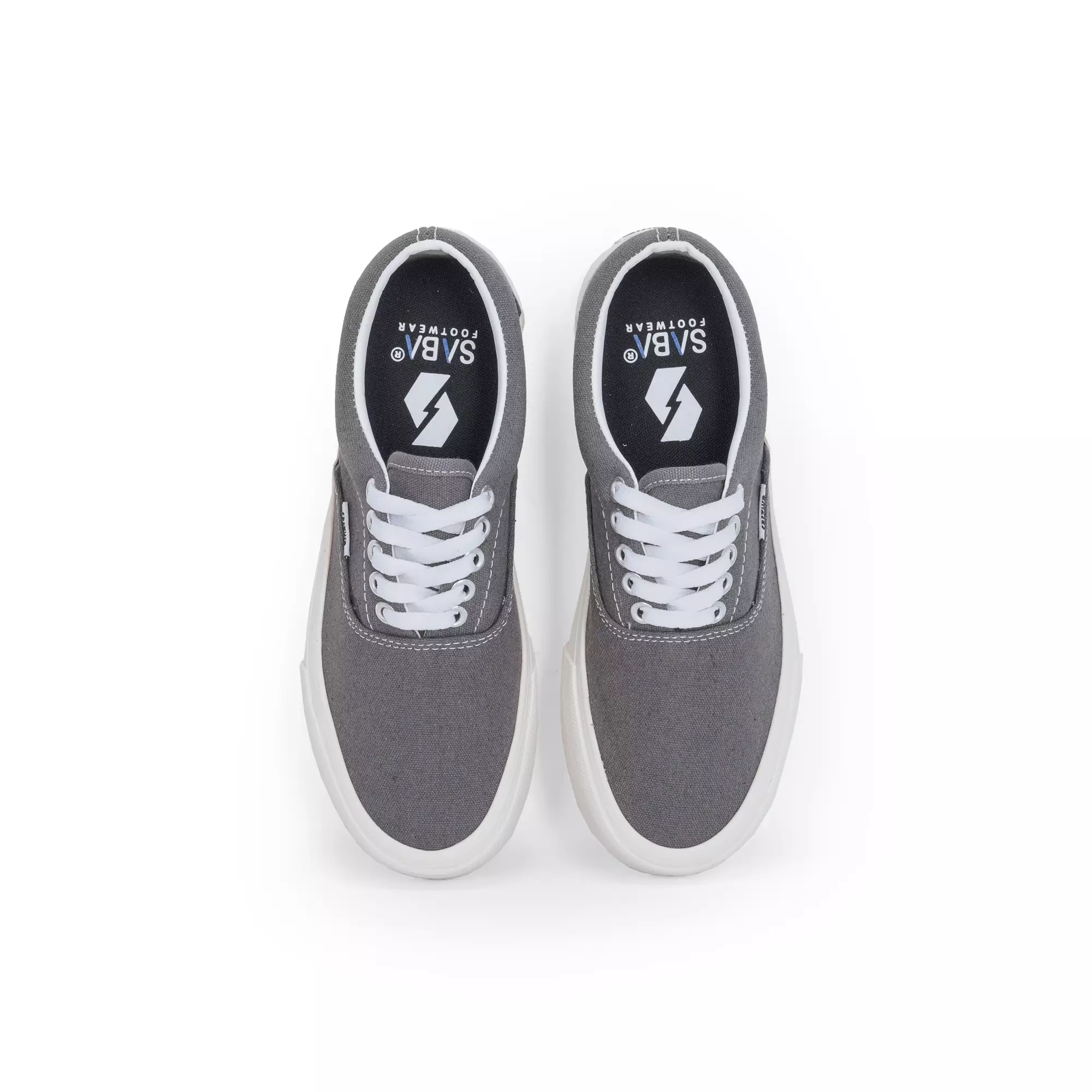 SABA Sykes Grey White - Sepatu Sneakers Casual Pria Wanita